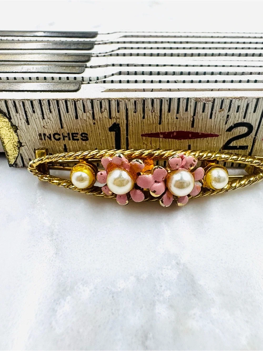 1950 Floral Pearl Barrett Unique Vintage